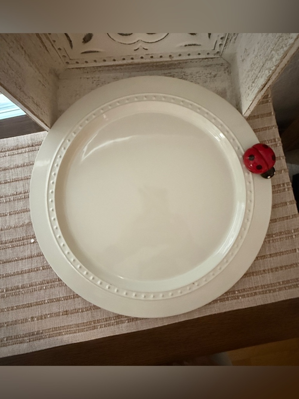 RETIRED Nora Fleming Pearl Dot 15” Round Platter - Picture 2 of 4